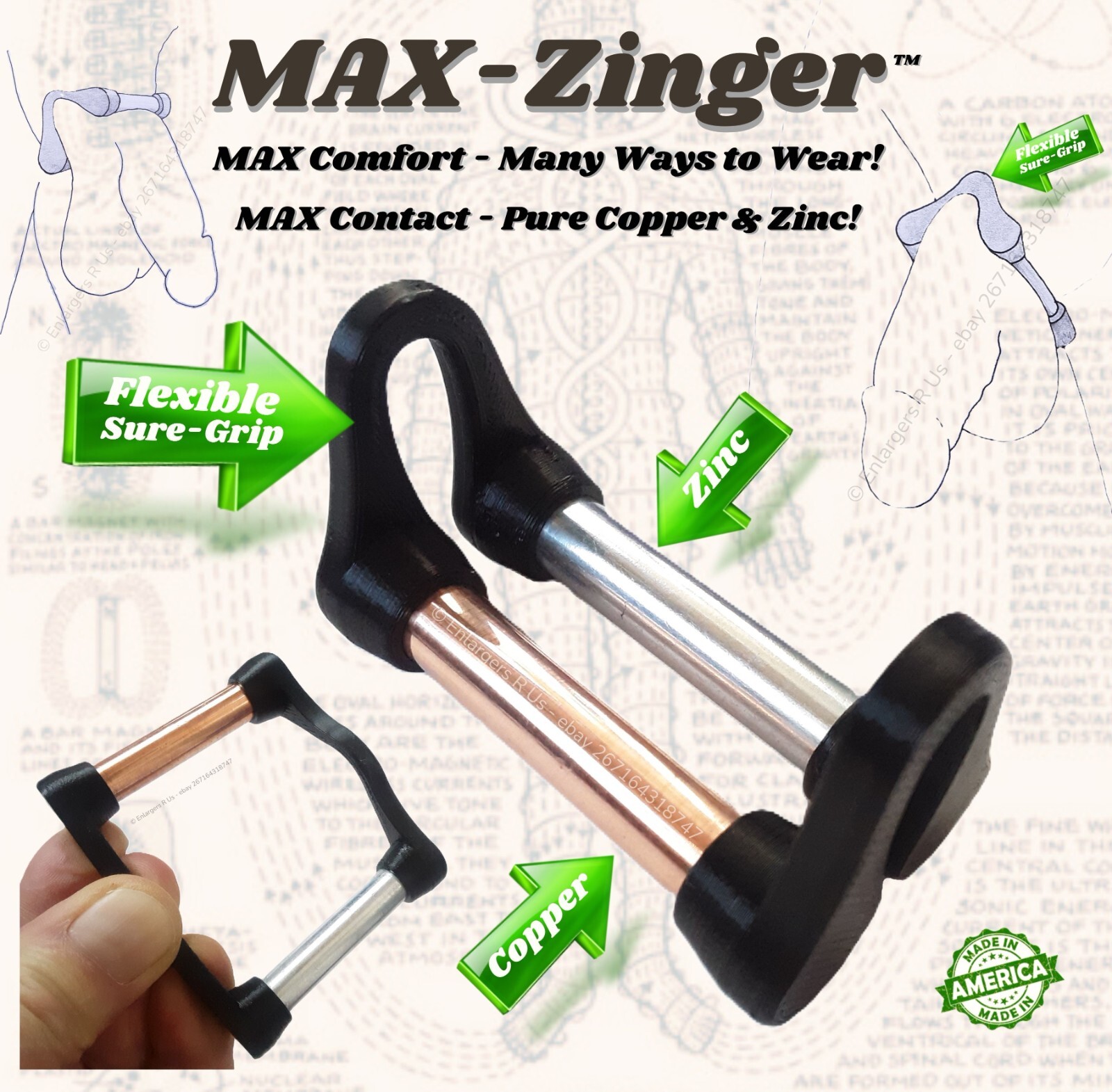 Natural Testosterone Booster Penis Health MAX-Zinger Male ROP Blakoe Enlarger ED