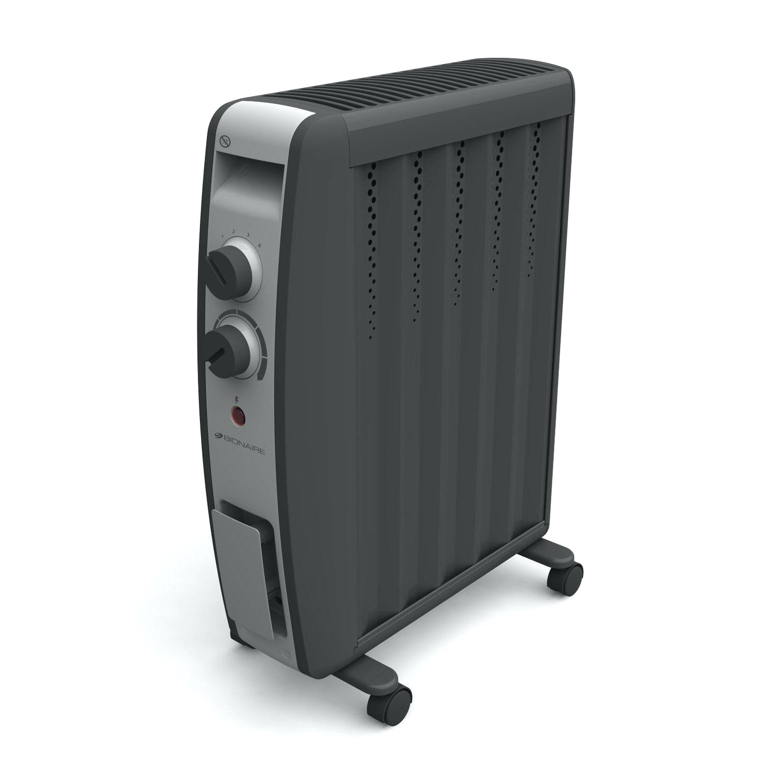 Bionaire Radiator Heater BOF2000 Lightweight Portable Oil Free In Black