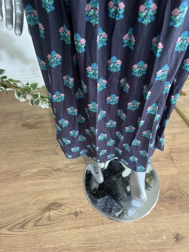 JOULES Maria Shirt Dress Size 10 12 14 16 18 20 22 Navy Floral Jersey Maxi NEW - 第 3/24 張圖片