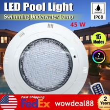 LED RGB Swimming Pool Submersible Light Underwater Waterproof Spa Lamp Remote