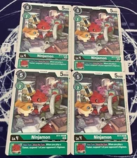 x4 Ninjamon BT11-050 C Playset Digimon TCG Dimensional Phase