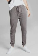 And Now This Men's Gray Fleece Drawstring Jogger Pants Size XL