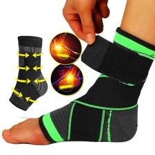 Ankle Brace Support Compression Sleeve Plantar Fasciitis Foot Wrap Pain Relief