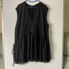 womens Zara Black layered sleeveless dress		size M
