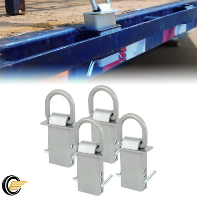 Stake Pocket D Ring Heavy Duty Trailer S – Zinc Coated, 5400 Lb Limit, 4 Pack Trailer D Rings - Foto 11