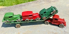 AC Williams Cast Iron Auto Transport Trailer Austin Car Carrier / Hauler