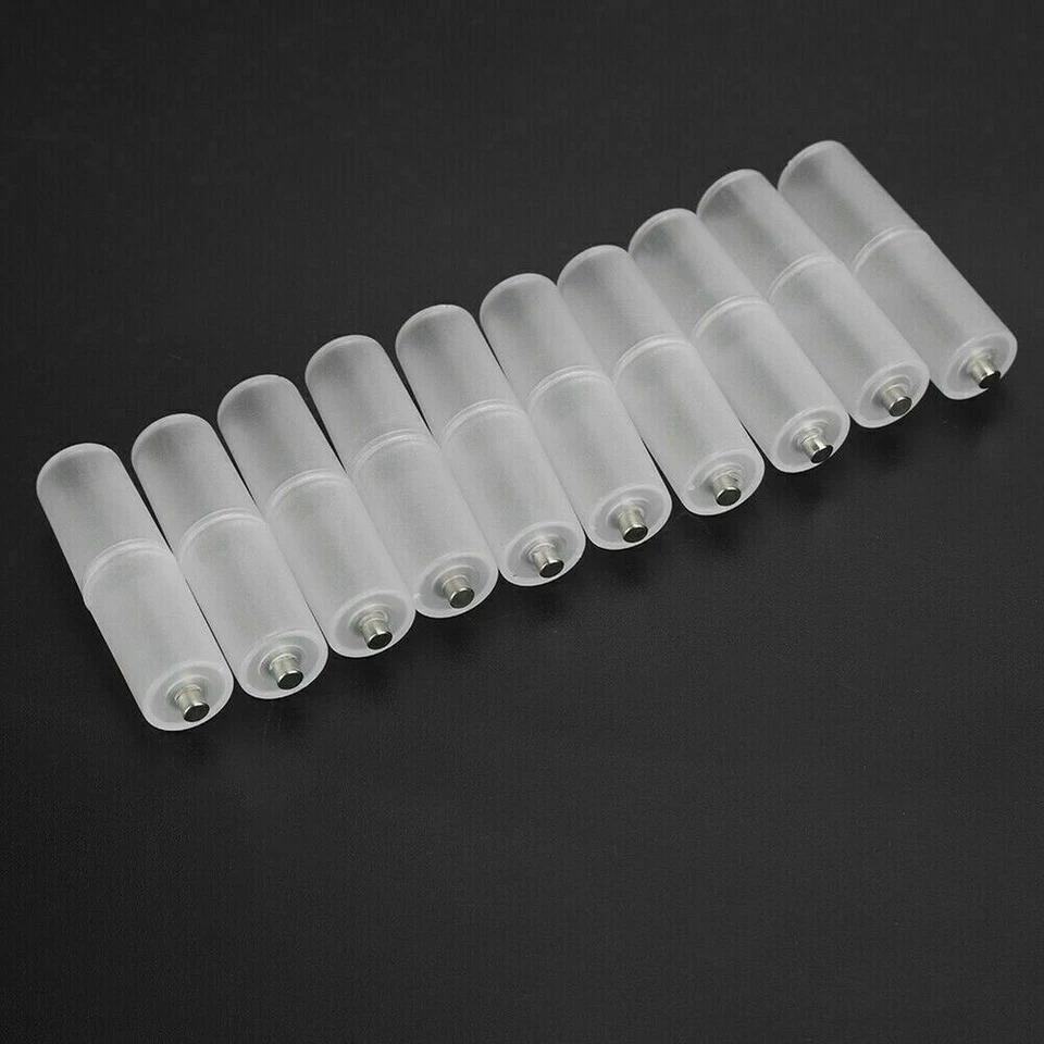 10Pcs AAA to AA Size Cell Battery Adapter Converter Battery Case Holder Switch - Image 4 of 4