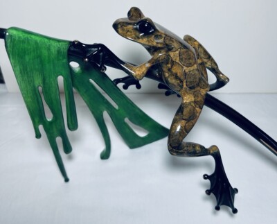 BEETLE BRUNCH Bronze Frog Sculpture Frogman Tim Cotterill BF43