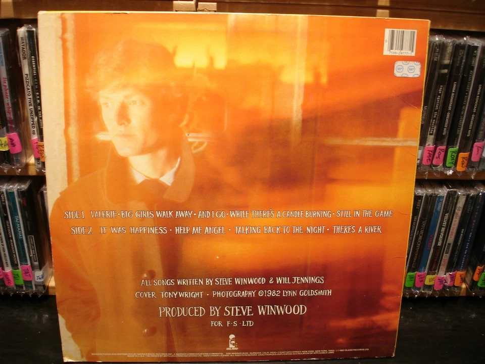 Steve Winwood – Talking Back To The Night Vintage LP *See all pictures* - Image 4 of 4