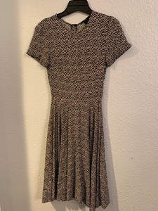 h&m white polka dot dress