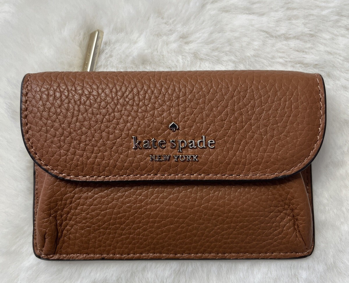 Kate Spade Dumpling Pebbled Leather Small Card Holder Wallet