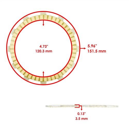 Clutch Friction Plates and Cover Gasket For Suzuki SV650 1999 2000 - 2002 - Picture 2 of 4