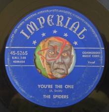 HEAR Spiders 45 Youre The One / I Didn't Want To Do It IMPERIAL R B doo wop blue