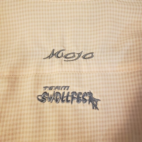 Mojo Sportswear Short Sleeve Fishing Shirt Mens Small Vented Plaid Tan - Picture 3 of 8