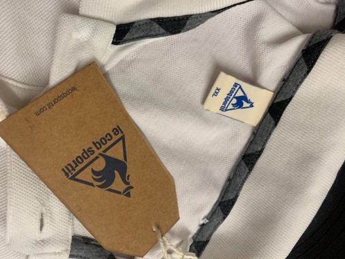 le coq sportif mens white polo shirt BNWT $99 2 XL - Picture 5 of 6