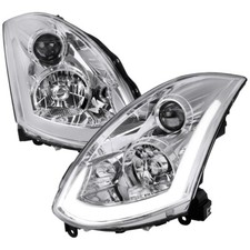 Fits Infiniti G35 Coupe Projector Headlights Wsequential Turn Signal Led Chrome