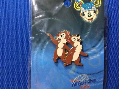 Disney Pin - Journey Through Time 2003 - Chip & Dale - For Present Map LE