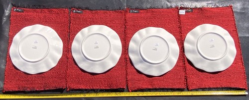 4pc Jim Thompson Silk Thailand Placemats Red Black NEW - Picture 8 of 12