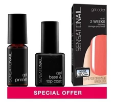 Genuine Sensationail Sensational Gel Primer Base Top Coat Starter Kit Refill Lot