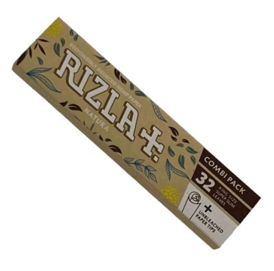 Rizla Natura King Size Super Slim Blättchen & Tips Kombi x 5 Packungen (160) 