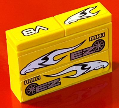 Lego 1x4 White Eagle Head EZ DARX Model 8148 3010pb164 Steine Fliesen Sticker