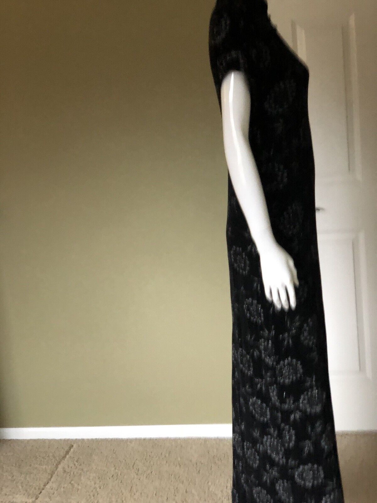 Rhapsody Maxi Sheath Evening Dress Size 10 - image 5