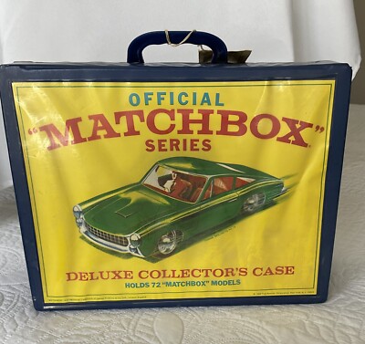 LESNEY MATCHBOX OFFICIAL MATCHBOX SERIES DELUXE COLLECTORS CASE, HOLDS 72 wLabel