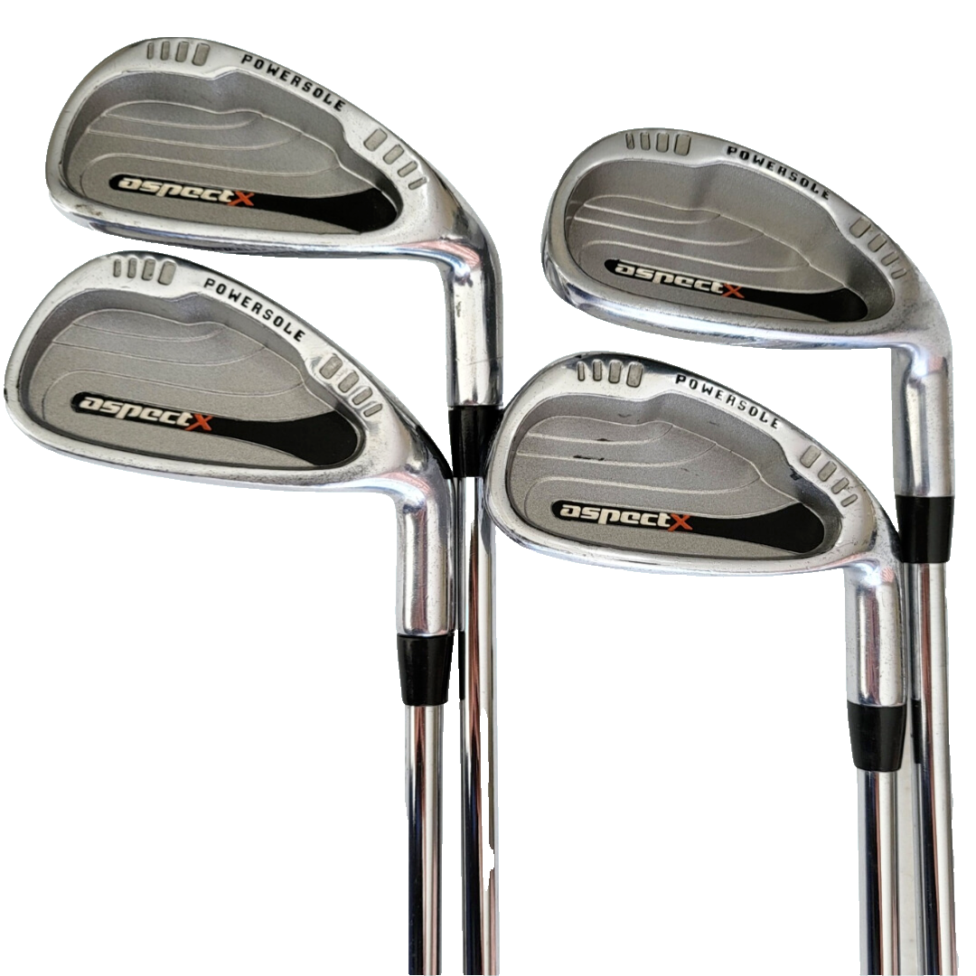 寶TIS-446 イグニオ アイアンセット#5~9.P.S flexRレフティ Intech Aspect-X Powersole 6 7 8 9 Irons Steel Shaft Regular-Flex