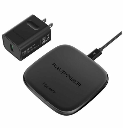 RAVPower Fast Wireless Charger 10W Max with QC 3.0 Adapter RP