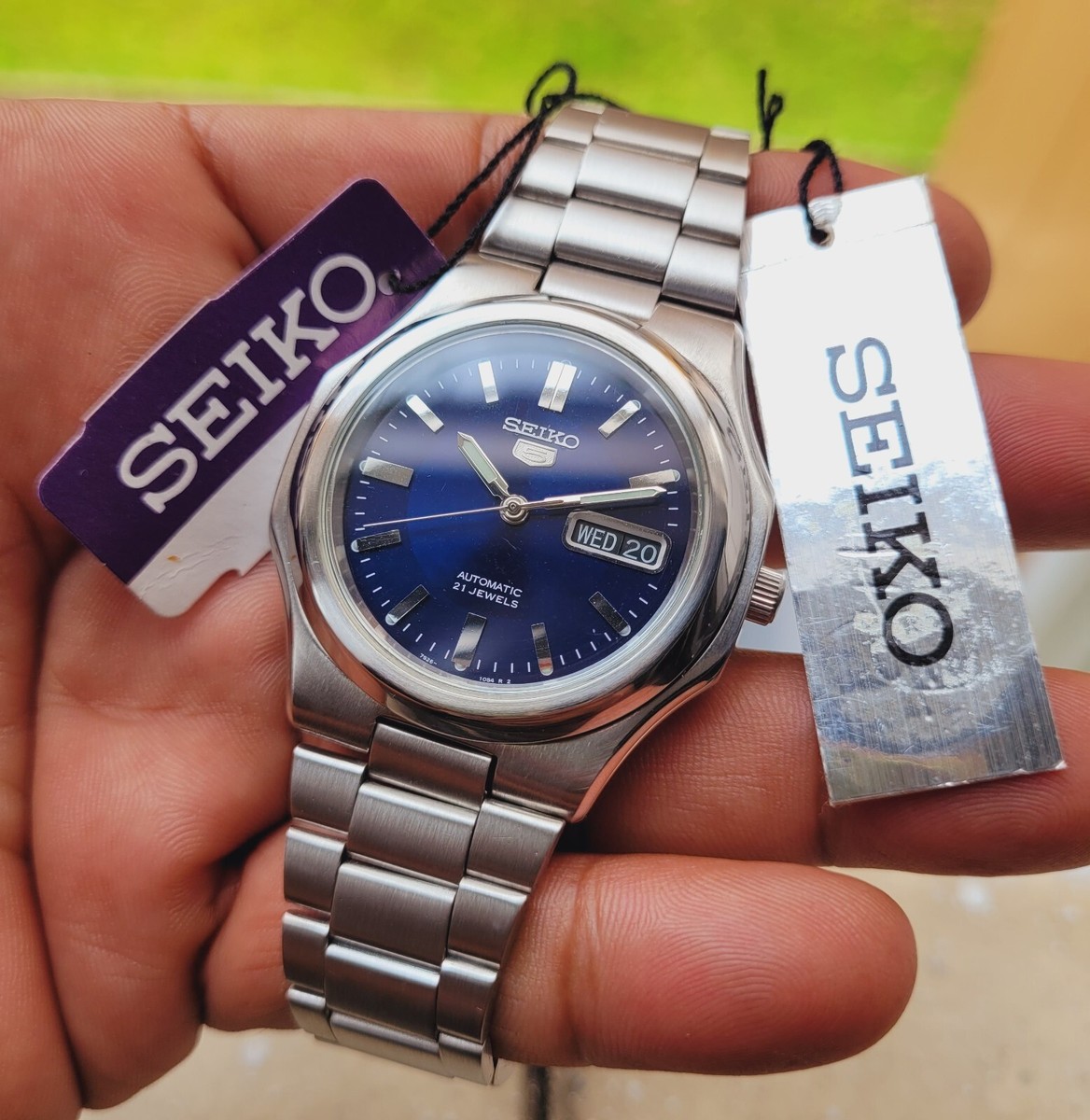 Discon SEIKO Nautilus SNKK45K1 Navy Blue Dial Set | eBay