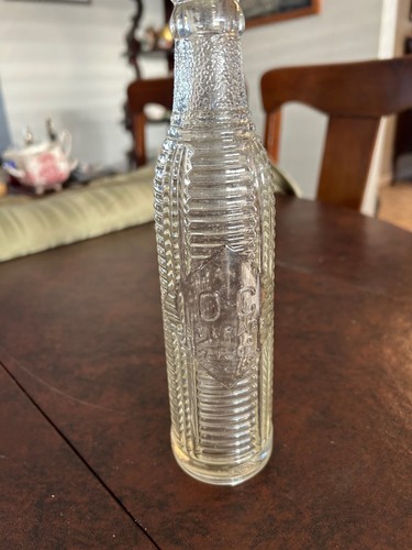 Antique Orange Crush Clear Ribbed 7 oz Soda Bottle July 20 1920 Art Deco EXC - Picture 2 of 4