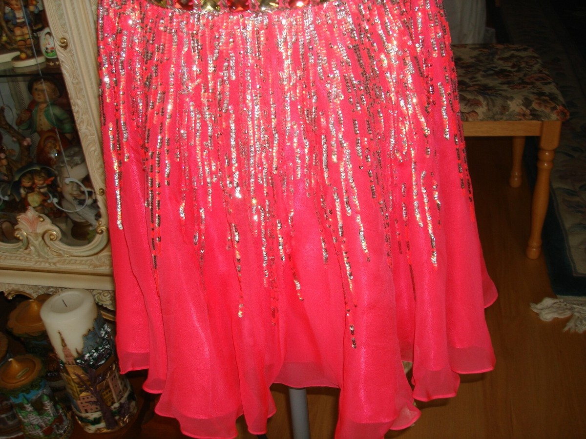 hot pink jacquard dress Hot Pink Plunge Neck Jacquard Mini Dress main image 0