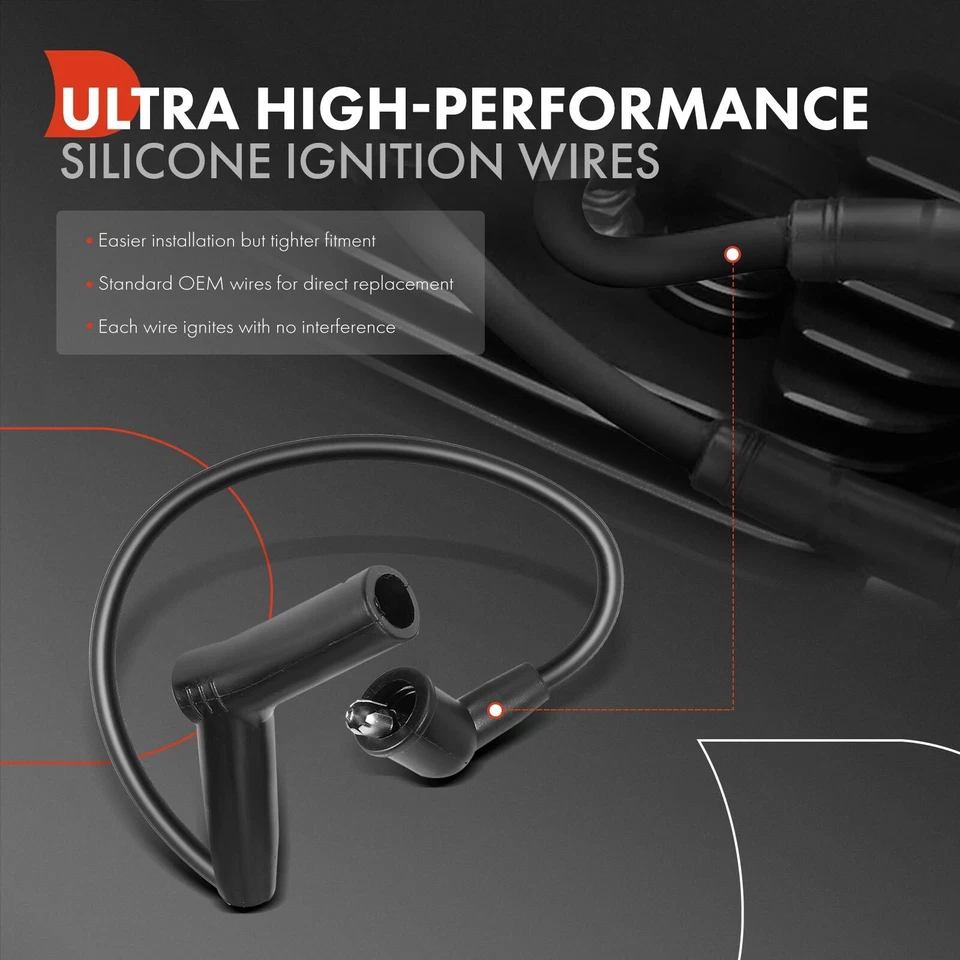 Juego de 7 cables de bujía para Toyota Land Cruiser 1981 1982 1983 1984-1987 4,2 L Foto 3 de 4