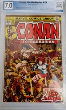 CONAN THE BARBARIAN #24 PGX 7.0 KEY GRADED FIRST FULL APPEARANCE OF RED SONJA  