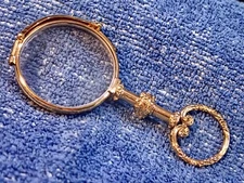 SOLID 15K GOLD 1820'S STUNNING GEORGIAN STYLE  SPRING LOADED LORGNETTE!