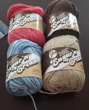 Sugar n Cream Cotton Yarn lot of 4