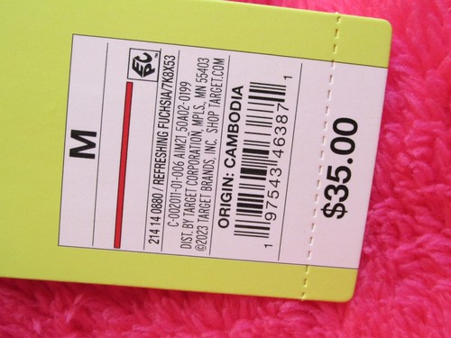 NWT ALL IN MOTION Pullover Fleece Women Pink M 1/4 Fleece Drawstring Hem Pockets - Picture 6 of 17