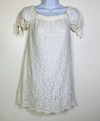 Ivory Colored Lace Dress - Knee Length - Off the Shoulder - Rue 21 - Small | eBay Ivory Colored Lace Dress - Knee Length - Off the Shoulder - Rue 21 - Small | eBay