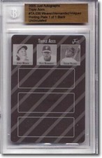 Edison Volquez * JERED WEAVER * FELIX HERNANDEZ * Rookie Print Press Plate 1/1