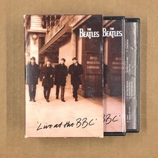 THE BEATLES Cassette Tape Rock Pop LIVE AT THE BBC DOUBLE ALBUM BOX SET