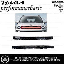 86351 /86352P6120TRC OEM Front Grille Upper & Low for Hyundai Santa Fe MX5 24-25