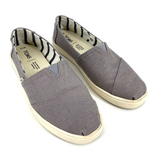 TOMS Womens Avalon Gray Casual Flats Slip Ons Size 7.5
