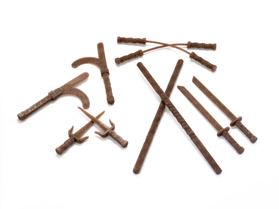 TMNT Waffen Ersatz Sai Schwert Nunchucks Stab Katana Reproduktionen