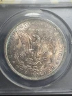 1883 O  Morgan Dollar $1 Blue Orange Reverse Toned ANACS MS-63 Silver