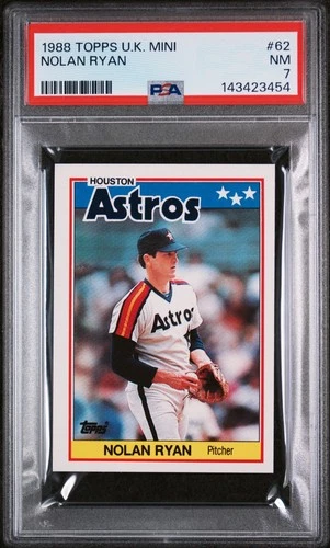 1988 Topps United Kingdom Minis - Nolan Ryan #62 LOW POP