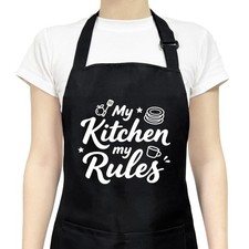 Funny Aprons For Women 2 Pockets Adjustable Kitchen Bib Cooking Baking Gift