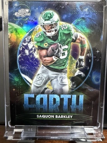 2025 Topps Cosmic Chrome Saquon Barkley Earth (RAW)