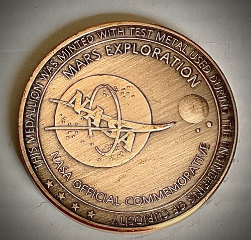 Mars Rover Coin Mars Rover Challenge Coin-Made Of Tested Rover Materials-NASA Souvenir ...