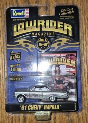 Revell LOWRIDER Magazine Issue #210 61 Chevy Impala Metalflake Silver