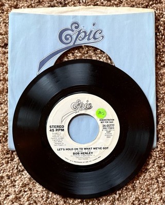 Bob Henley - Let's Hold On To What We've Got - 7'' Vinyl Promo Single - VG+